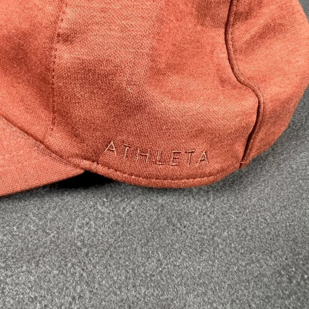 Athleta Cap Unisex Brown One‎ Size Strap Back Outdoor Running Logo Casual Preppy